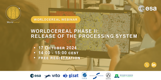 WorldCereal webinar 17/10/2024